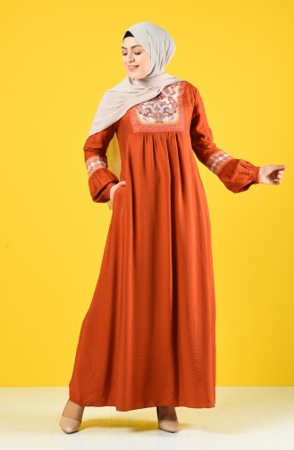 Robe D été İmprimée de Pierre 9Y3941502-02 Brique 9Y3941502-02