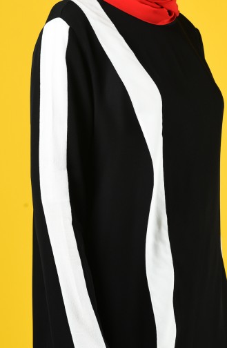 Crepe Tunic Trousers Double Set 4600-02 Black 4600-02