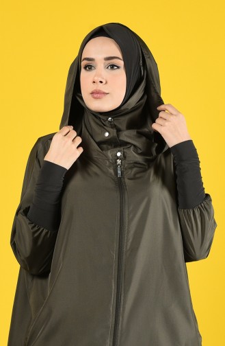 Khaki Abaya 1010-03