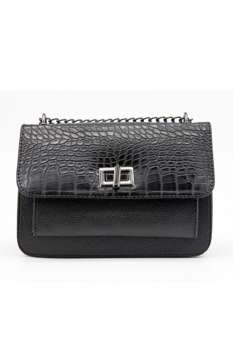 Sac Pour Femme HM4102-55 Noir Croco 4102-55