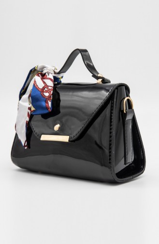 Sac Pour Femme MM3107-135 Noir Cuir Verni 3107-135