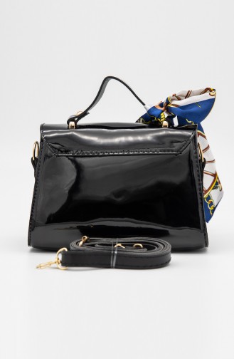 Lady Shoulder Bag Mm3107-135 Black Patent Leather 3107-135