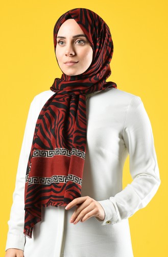 Elmina Patterned Cotton Shawl 660-104 Tile Black 660-104
