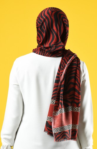 Elmina Patterned Cotton Shawl 660-104 Tile Black 660-104