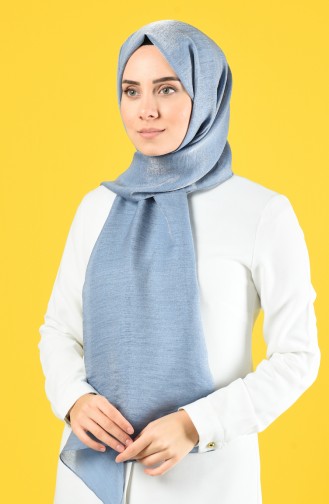 Karaca Silk Cotton Şal 90679-13 Açık Mavi