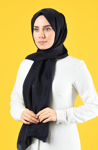 Karaca Silk Cotton Şal 90679-21 Lacivert