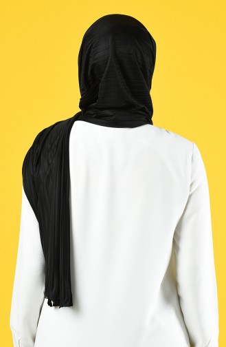 Practical Lycra Crepe Shawl 7012-01 Black 7012-01