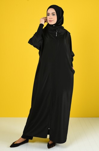 Abaya Pratique 1010-01 Noir 1010-01