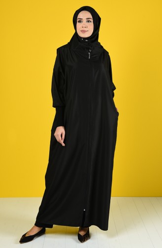 Abaya Pratique 1010-01 Noir 1010-01