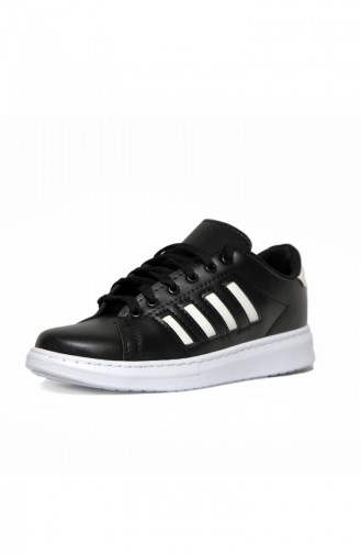Lady Sport Shoe 30050-06 Black White Striped 30050-06