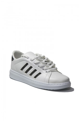 Lady Sport Shoe 30050-07 White Dark Silvery 30050-07