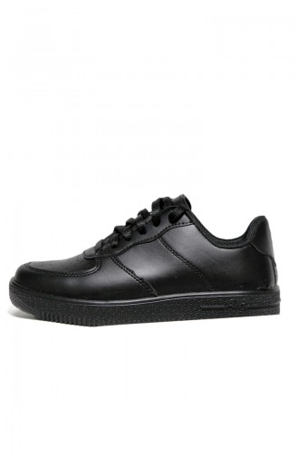 Bayan Spor Ayakkabı 40010-01 Siyah Siyah