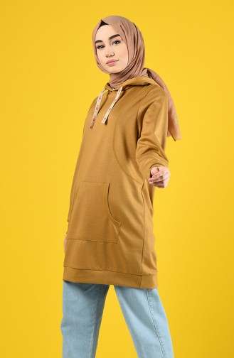 Hooded Sweatshirt 8228-02 Mustard 8228-02