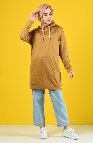 Hooded Sweatshirt 8228-02 Mustard 8228-02