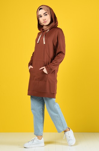 Hooded Sweatshirt 8228-05 Brown 8228-05