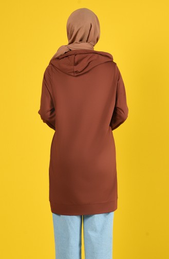 Hooded Sweatshirt 8228-05 Brown 8228-05