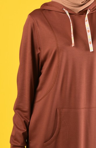 Hooded Sweatshirt 8228-05 Brown 8228-05