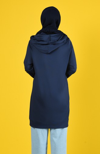 Hooded Sweatshirt 8228-06 Navy Blue 8228-06