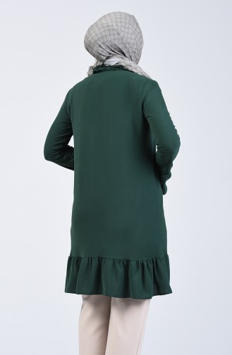 Aeroben Fabric Shirred Tunic 0079-05 Emerald Green 0079-05