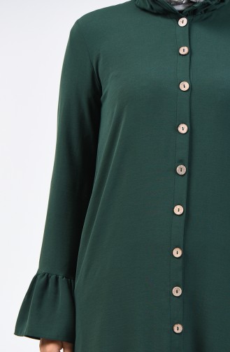 Aeroben Fabric Shirred Tunic 0079-05 Emerald Green 0079-05