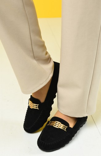 Black Women`s Flats 2034-02