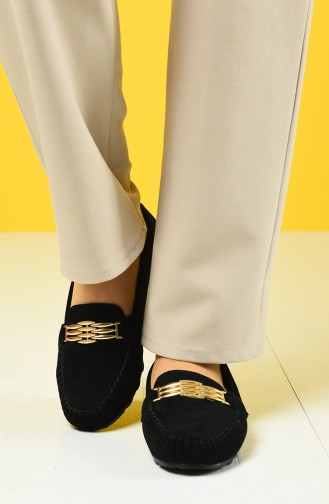 Black Women`s Flats 2034-02