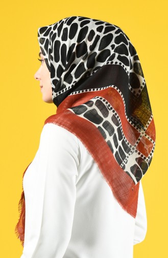 Elmina Patterned Cotton Scarf 882-01 Tile 882-01