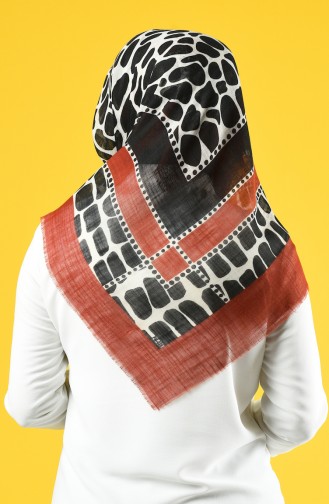 Elmina Patterned Cotton Scarf 882-01 Tile 882-01