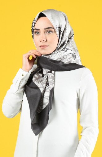 Digital Taffeta Scarf 95338-03 Gray 95338-03