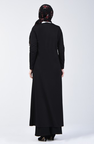 Abaya mit Reissverschluss 3054-01 Schwarz 3054-01