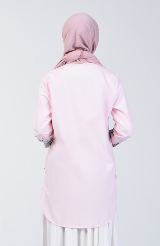 Pink Overhemdblouse 1636-02