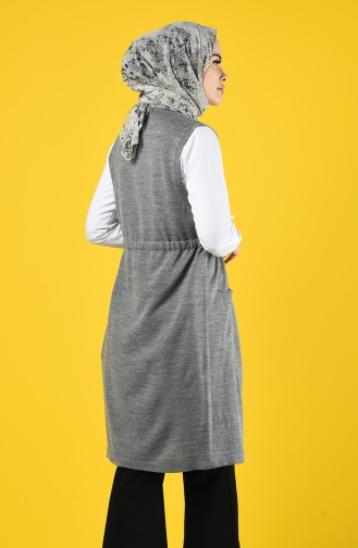 Thin Tricot Sweater with Pockets 4208-05 Grey 4208-05
