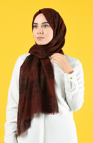 Elmina Patterned Cotton Shawl 950-101 Tile 950-101