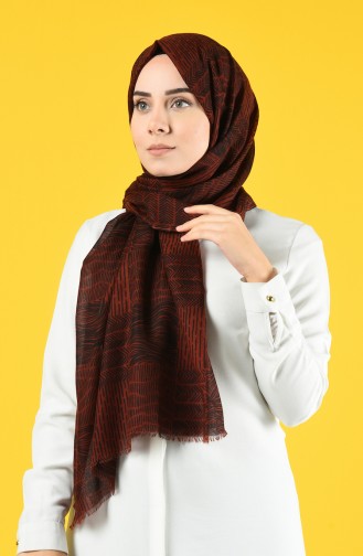 Elmina Patterned Cotton Shawl 950-101 Tile 950-101