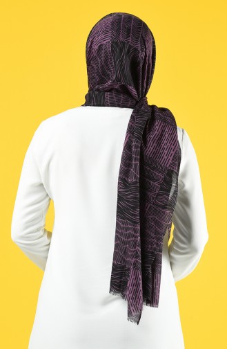 Elmina Patterned Cotton Shawl 950-103 Purple 950-103