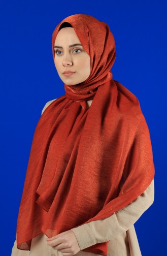 Karaca Silk Cotton Şal 90679-15 Kiremit