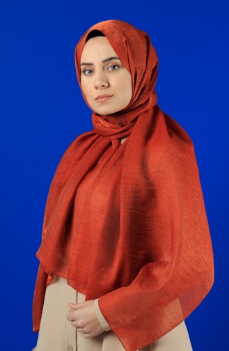 Karaca Silk Cotton Şal 90679-15 Kiremit