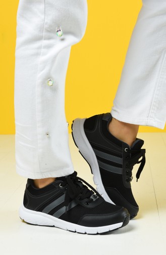 Black Sport Shoes 4240Y-01