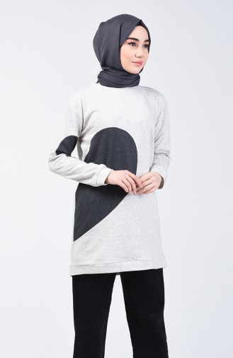 Kalpli Sweatshirt 3153-01 Bej