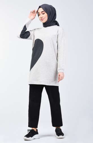 Kalpli Sweatshirt 3153-01 Bej