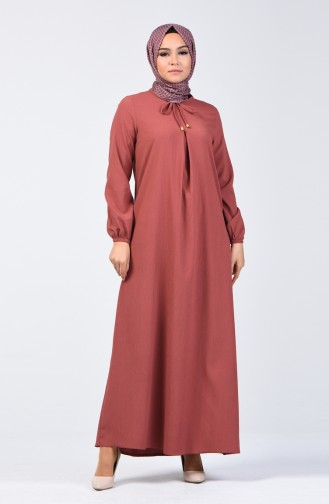 Dusty Rose Hijab Dress 1373-01