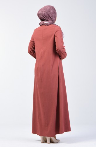 Robe Plis en A 1373-01 Rose Pâle 1373-01