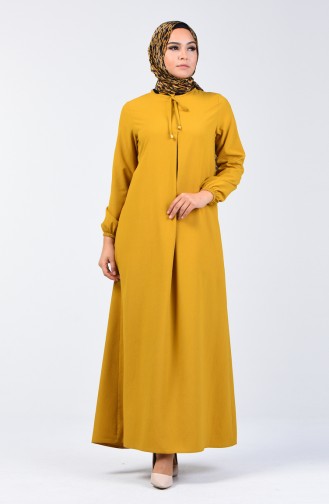 Mustard İslamitische Jurk 1373-02