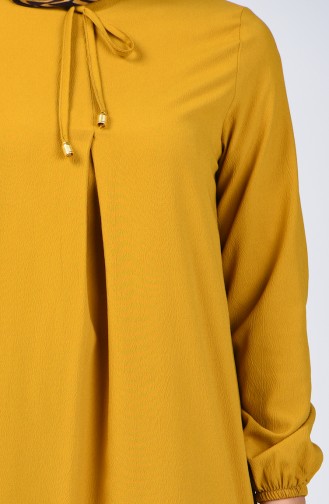 A Pleat Dress 1373-02 Mustard 1373-02