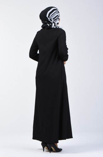 Robe Plis en A 1373-04 Noir 1373-04