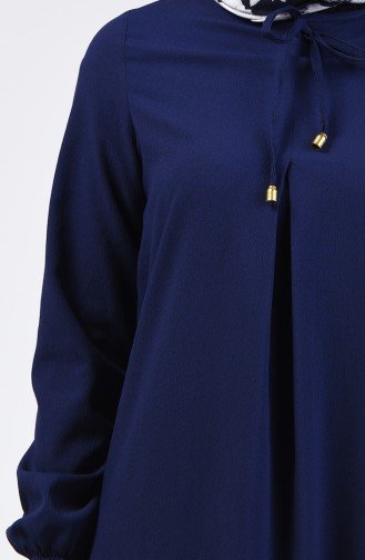 Navy Blue İslamitische Jurk 1373-05