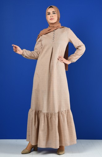 Buttoned Dress 8211-03 Mink 8211-03