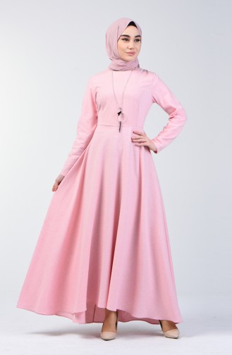 Kleid mit Halskette 5132-10 Pink 5132-10