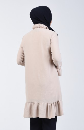Aeroben Fabric Shirred Tunic 0079-01 Beige 0079-01