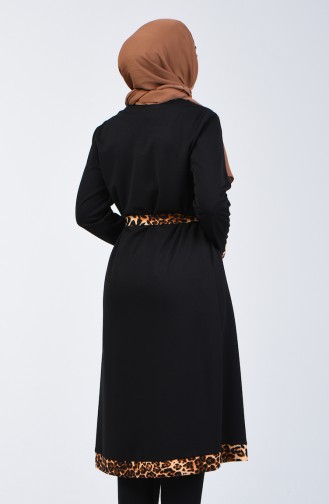 Garnished Belted Tunic 1634-01 Black 1634-01